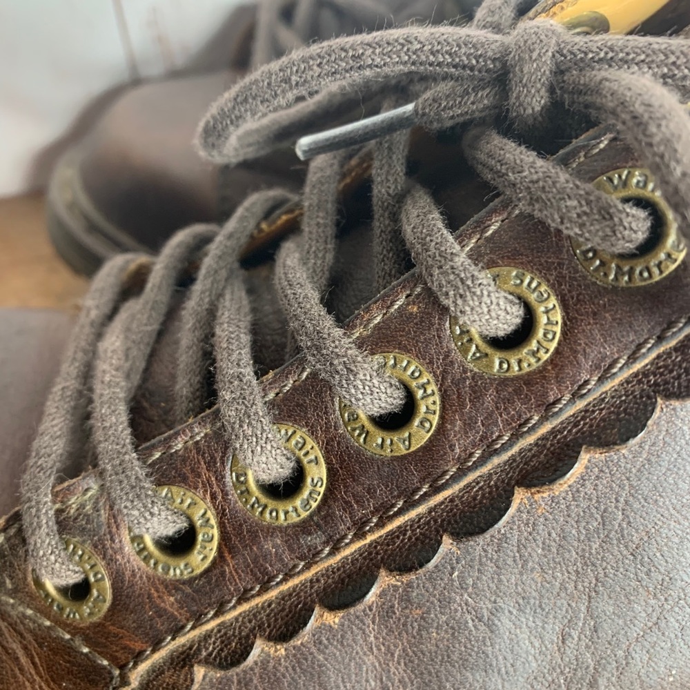 Dr. Martens Docs Vintage Leather Chunky Shoes Sz 6 - Picture 2 of 6